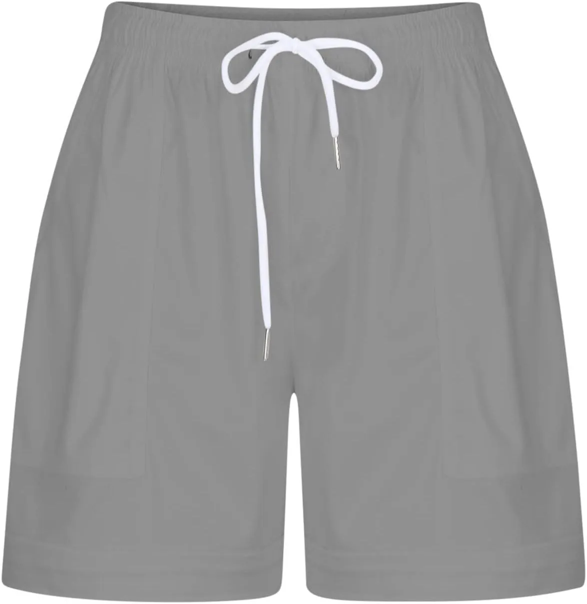 Biker Shorts Cotton Casual Striped Shorts Pocket Pants Biker Shorts White Shorts for Woman White Jean Shorts