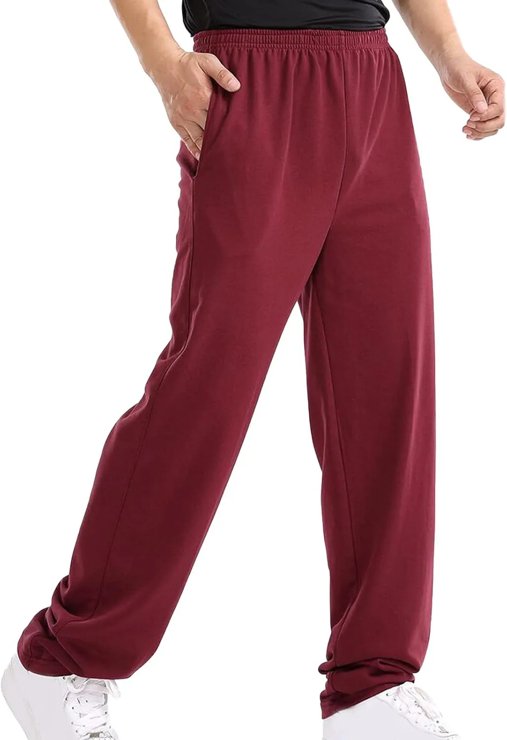 Cargo Trousers for Men Sweatpants for Men Fashion Men's Sport Color Bandage Casual Loose Sweatpants Drawstring Pant