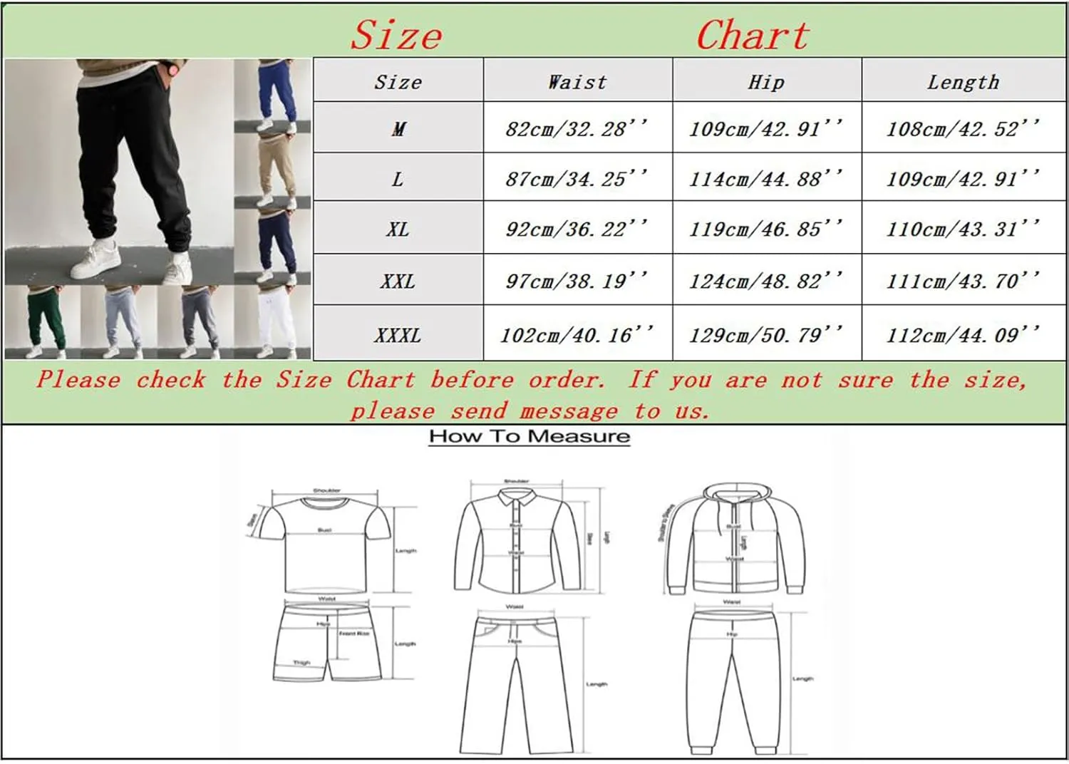 Cargo Trousers for Men Sweatpants for Men Men's Sweatpants Casual Lounge Cotton Pants Open Bottom Straight Leg Sweat