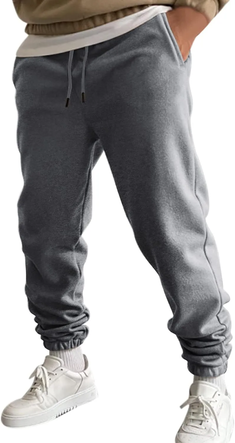 Cargo Trousers for Men Sweatpants for Men Men's Sweatpants Casual Lounge Cotton Pants Open Bottom Straight Leg Sweat