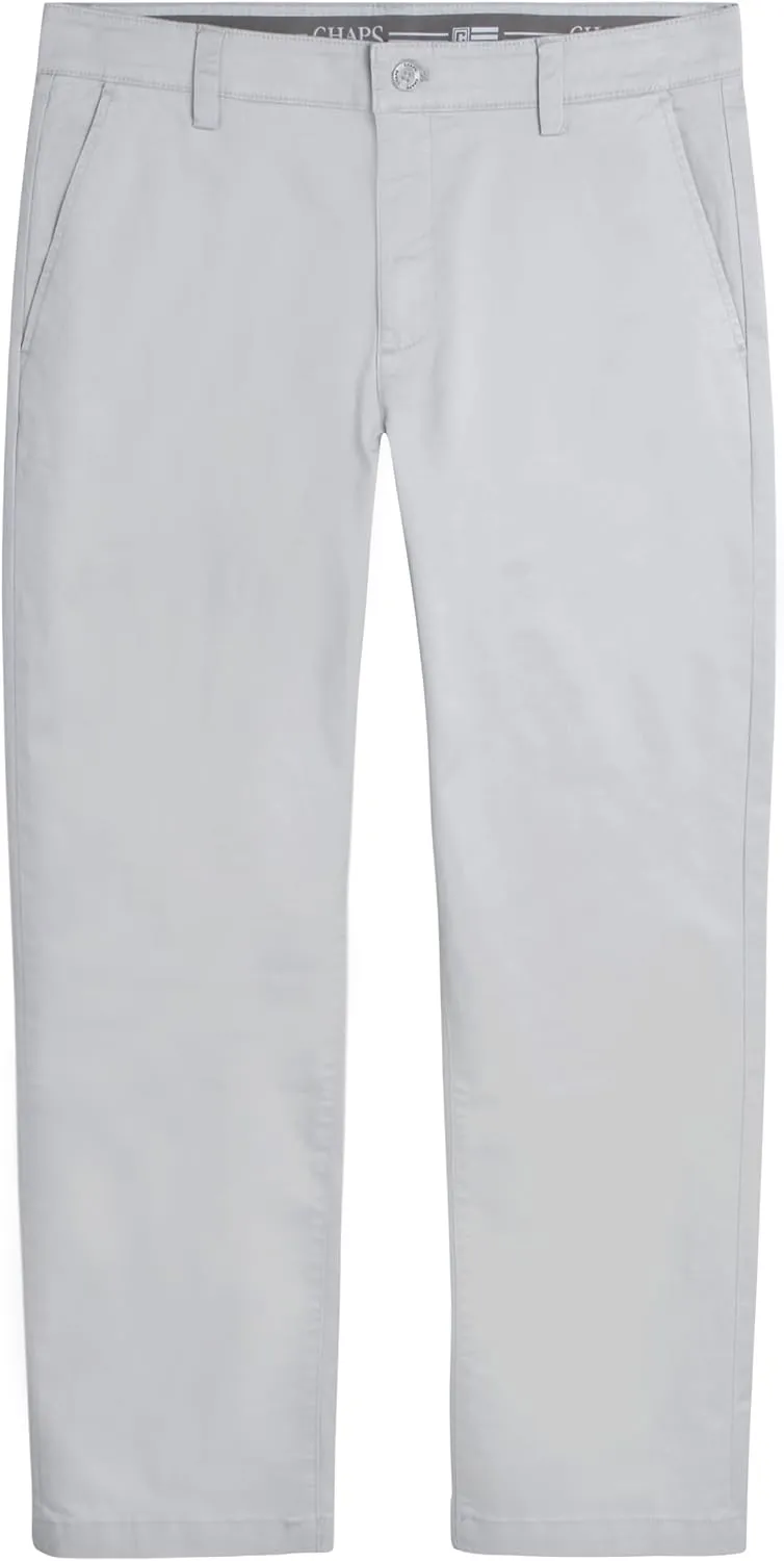 Chaps Men's Pants - Straight Fit 5-Pocket Comfort Stretch Chino Pants for Men - Men's Fashion Straight Leg Cotton Chinos