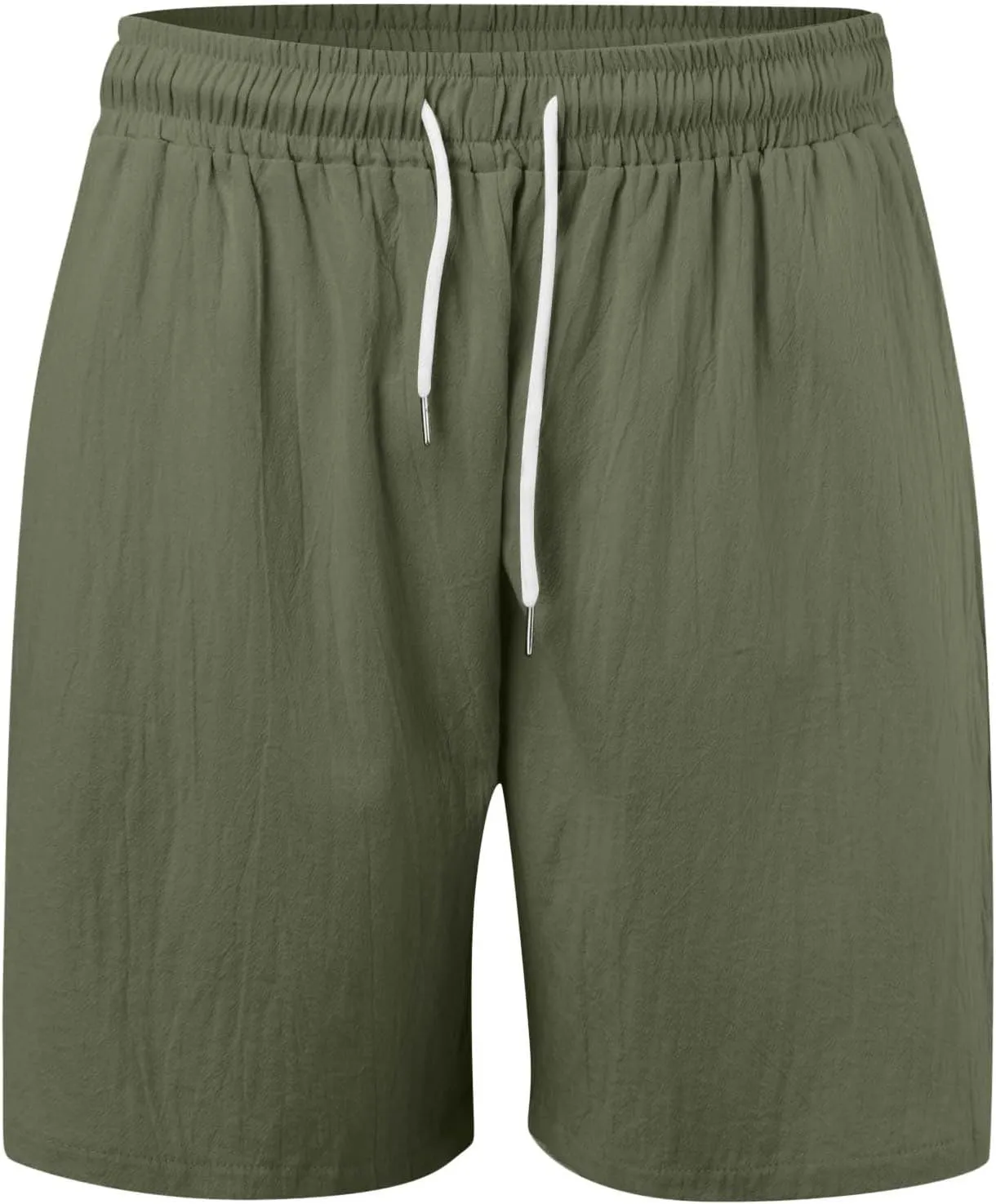Men's Chino Shorts Casual Elastic Waist Drawstring Lightweight Workout Lounge Beach Jersey Sweat Shorts
