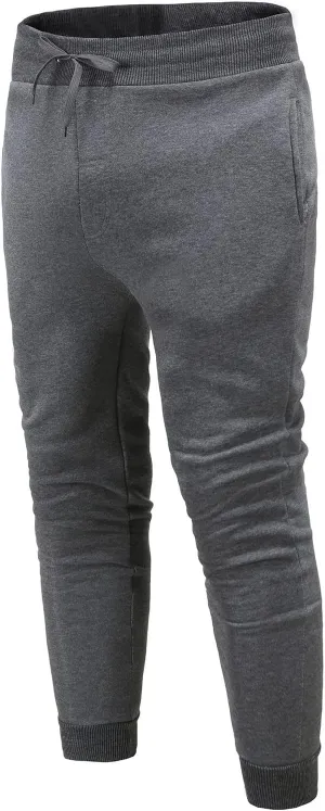 Mens Sporty Jogger Sweatpants Loose Fit Workout Joggers Pants Cozy Loose Hiking Pants with Pockets