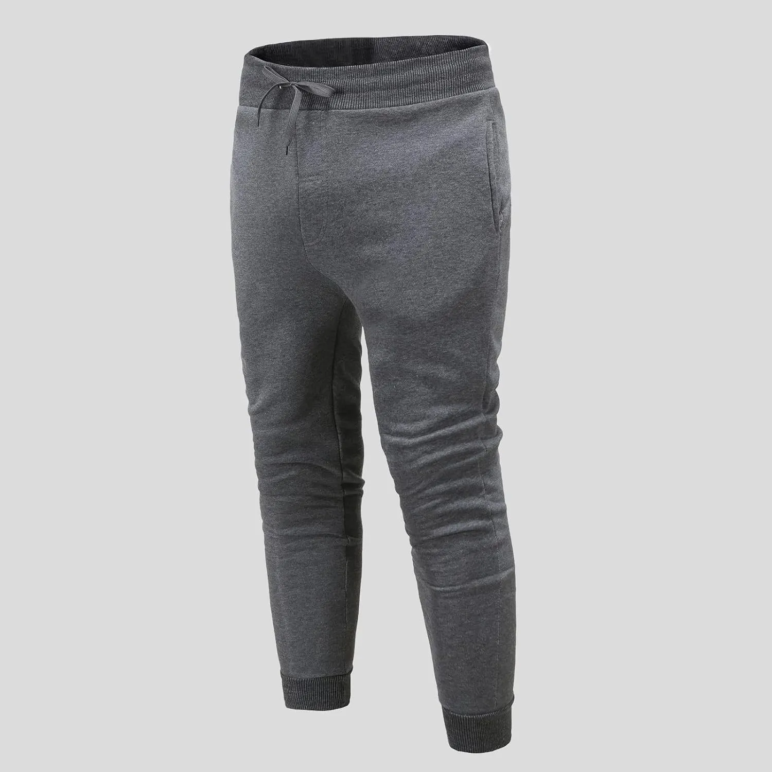 Mens Sporty Jogger Sweatpants Loose Fit Workout Joggers Pants Cozy Loose Hiking Pants with Pockets