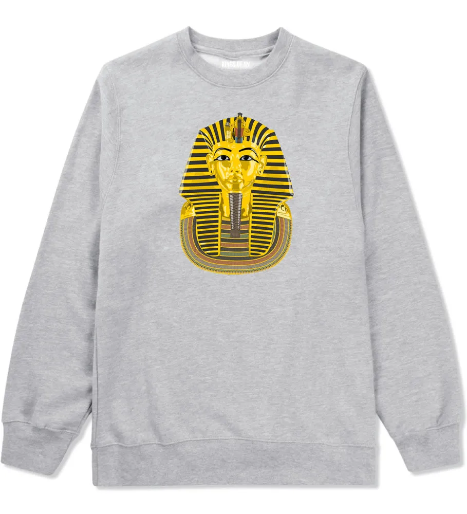 Pharaoh Egypt Gold Egyptian Head Crewneck Sweatshirt