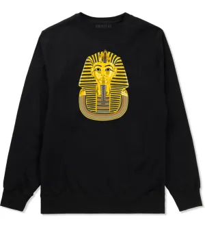 Pharaoh Egypt Gold Egyptian Head Crewneck Sweatshirt