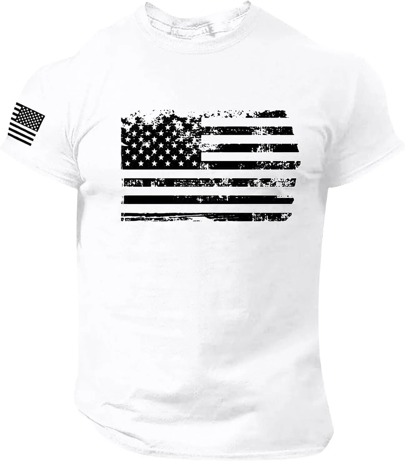RTRDE Men's Flag T-Shirts Graphic Tees Crewneck Election 2024 Shirt Patriotic Short Sleeve Print Tshirts, M-5XL