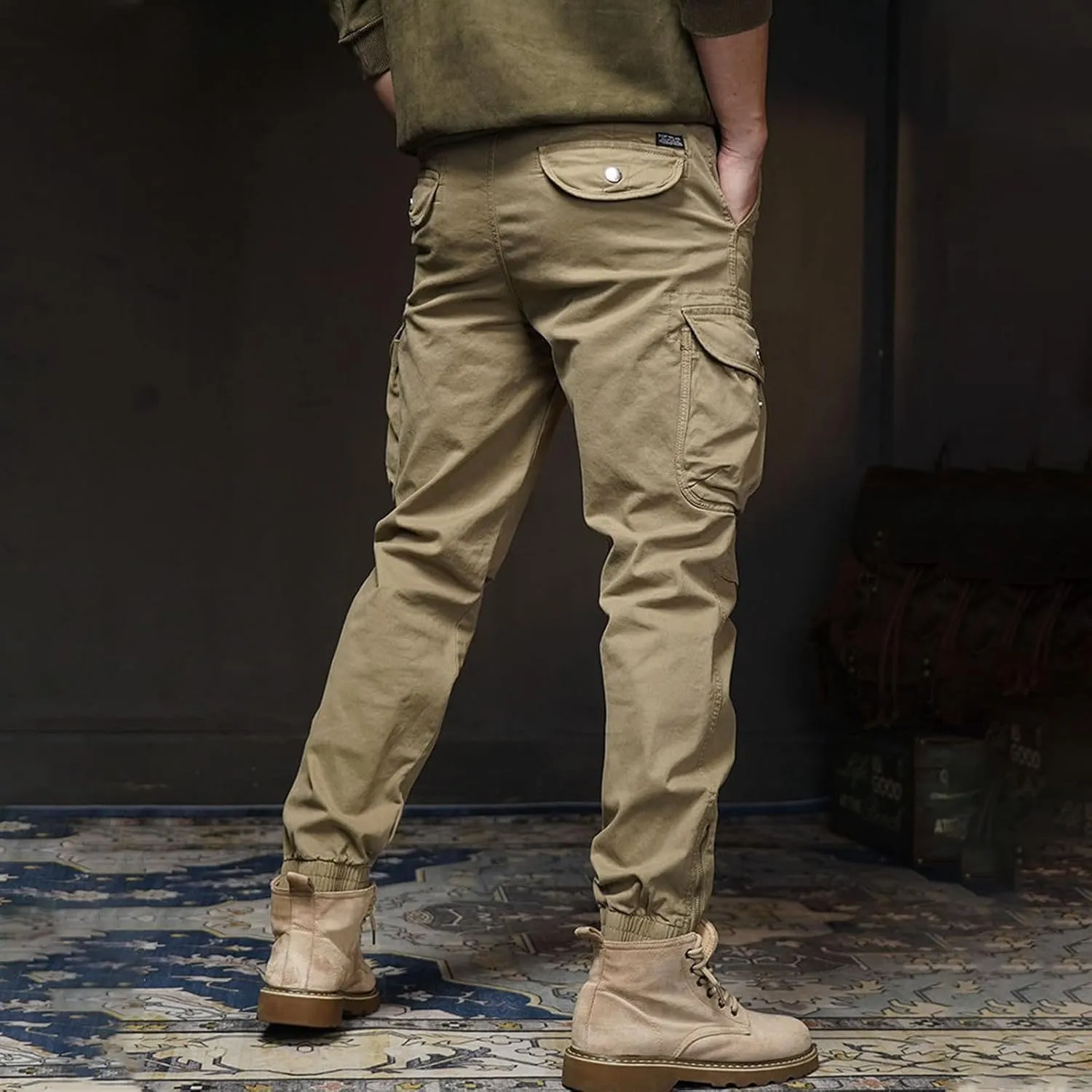 Tactical Cargo Pants for Men Quick Dry Waterproof Ripstop Hiking Pants Lightweight Carpenter Work Pants with Pockets