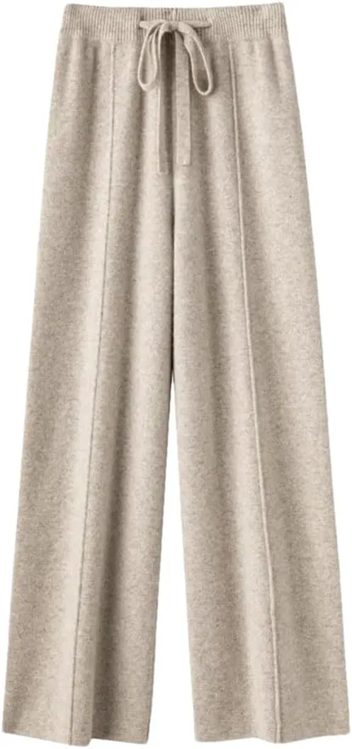 Women's Temperament Wide-Leg Pants High-Waisted Pants Loose Casual Straight Leg Outside to Wear Trousers