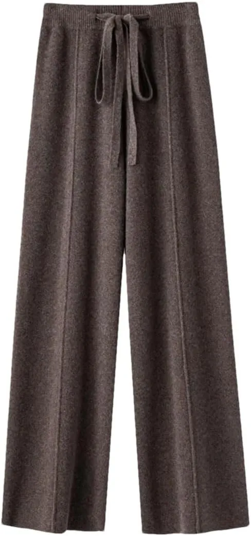 Women's Temperament Wide-Leg Pants High-Waisted Pants Loose Casual Straight Leg Outside to Wear Trousers