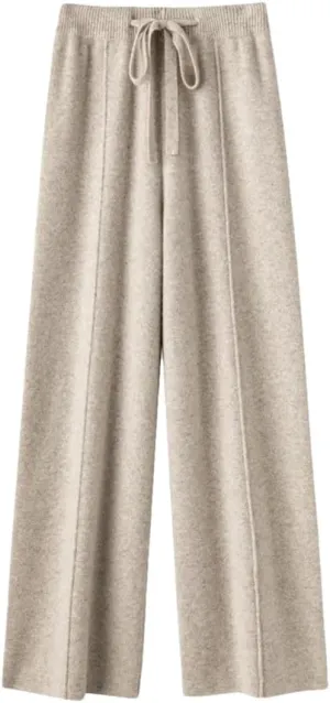 Women's Temperament Wide-Leg Pants High-Waisted Pants Loose Casual Straight Leg Outside to Wear Trousers